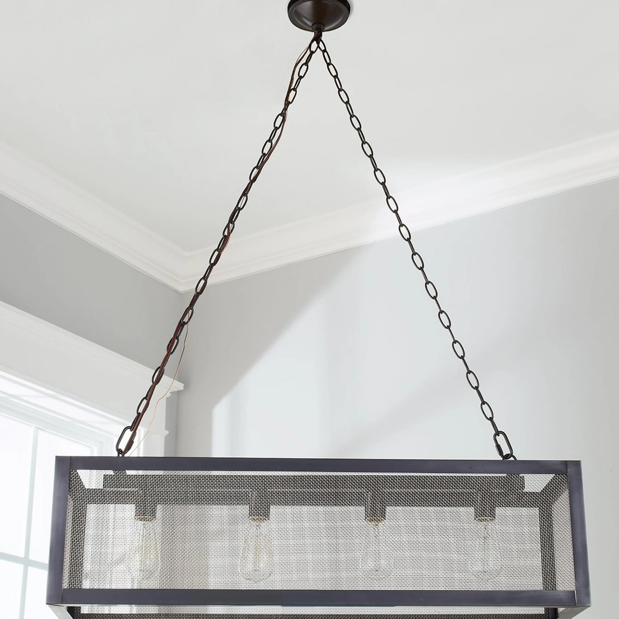Colonial Metalcrafts Mesh Island Chandelier