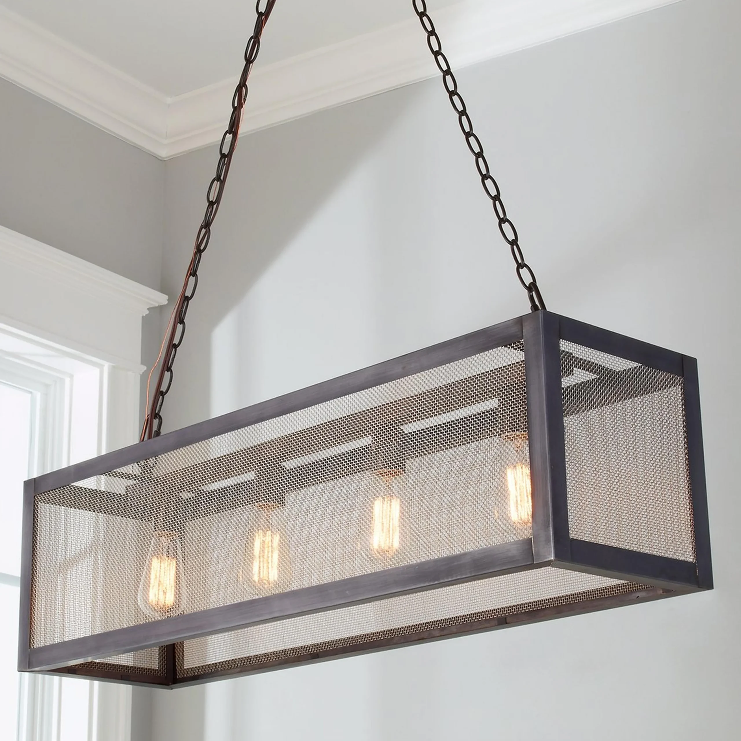 Colonial Metalcrafts Mesh Island Chandelier