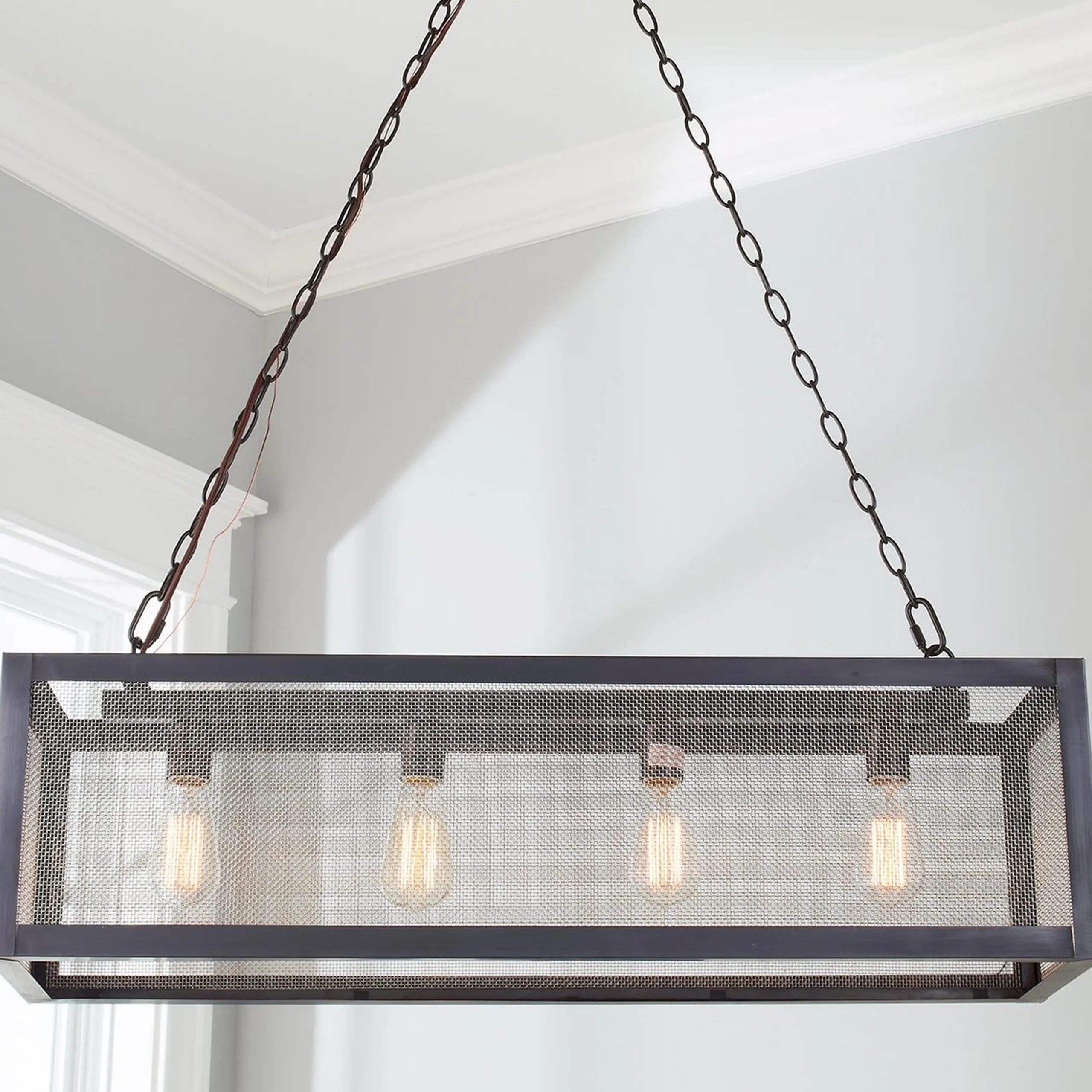 Colonial Metalcrafts Mesh Island Chandelier