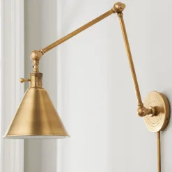 Cone Pivot Shade Double Joint Swing Arm