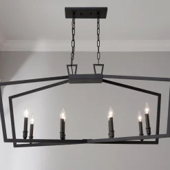 Conservative Contemporary Island Chandelier