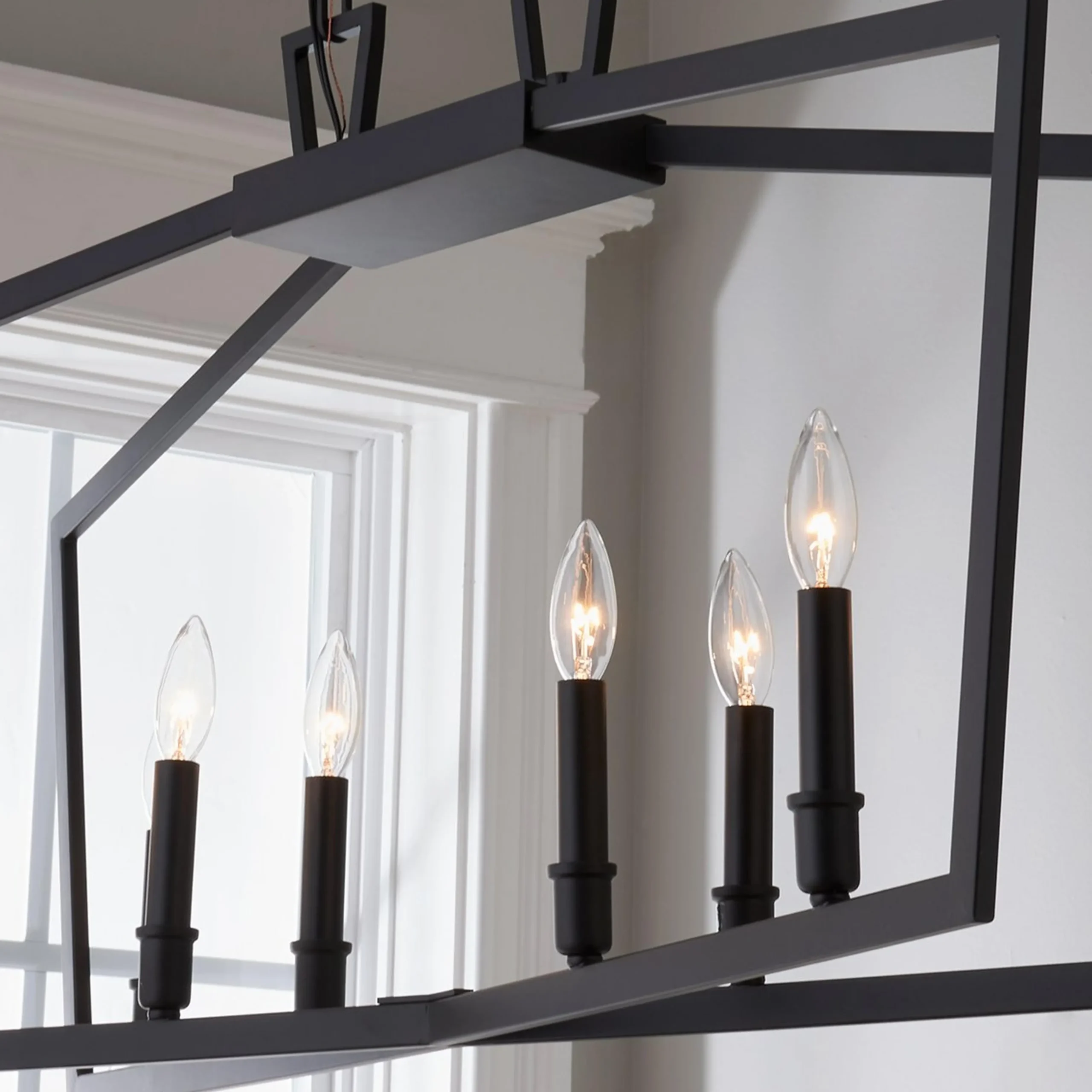 Conservative Contemporary Island Chandelier