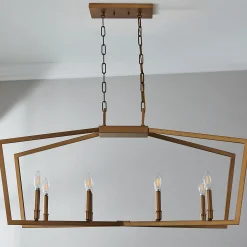 Conservative Contemporary Island Chandelier