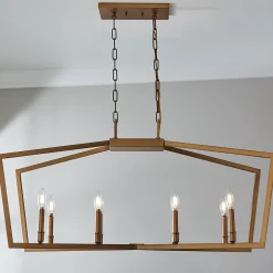 Conservative Contemporary Island Chandelier