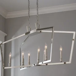 Conservative Contemporary Island Chandelier