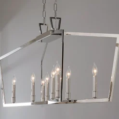 Conservative Contemporary Island Chandelier