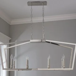 Conservative Contemporary Island Chandelier