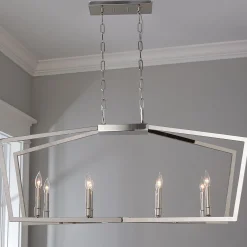 Conservative Contemporary Island Chandelier