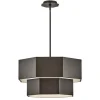 Contemporary Hexagon Convertible Chandelier