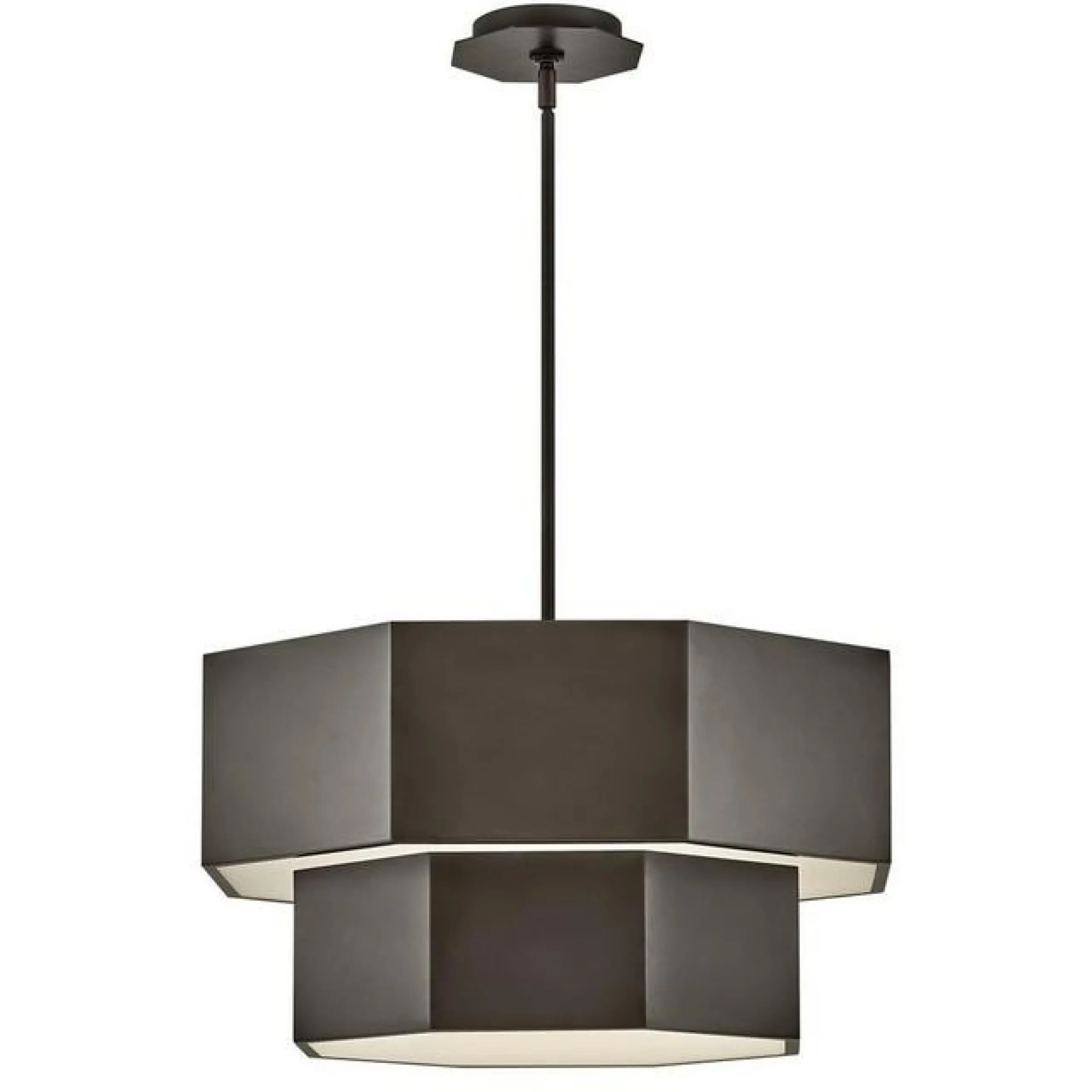 Contemporary Hexagon Convertible Chandelier