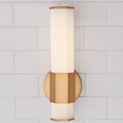 Contemporary Hexagon LED Bath Sconce