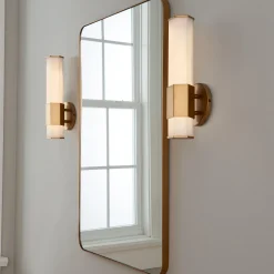 Contemporary Hexagon LED Bath Sconce