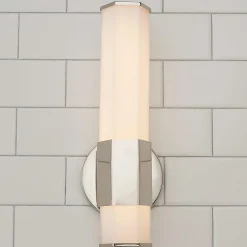 Contemporary Hexagon LED Bath Sconce