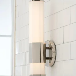 Contemporary Hexagon LED Bath Sconce