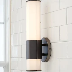 Contemporary Hexagon LED Bath Sconce