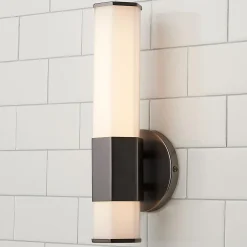 Contemporary Hexagon LED Bath Sconce