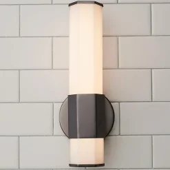 Contemporary Hexagon LED Bath Sconce