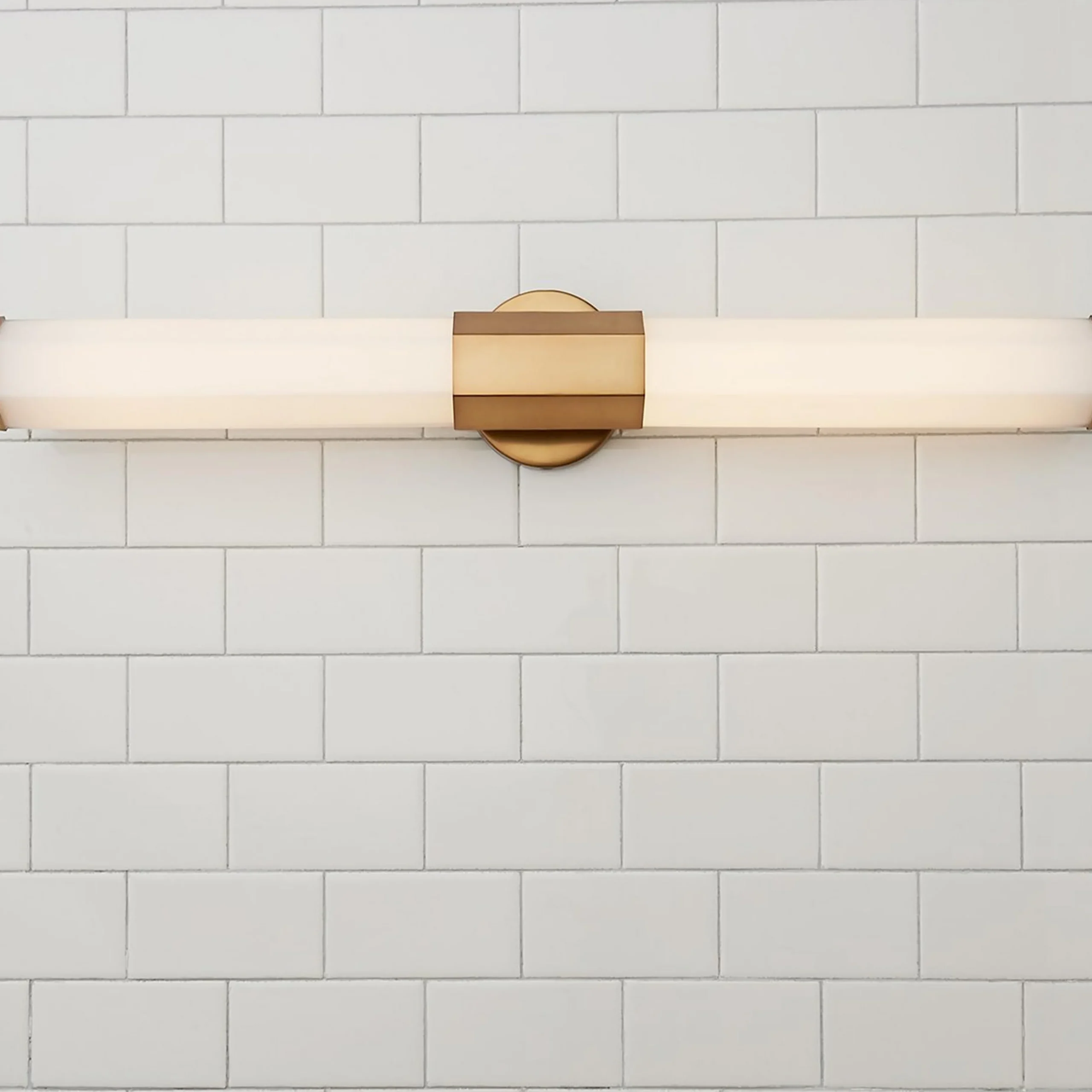 Contemporary Hexagon LED Vanity Light - Medium