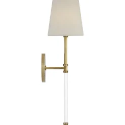 Contemporary Shaded Rod Rechargeable LED Cordless Sconce