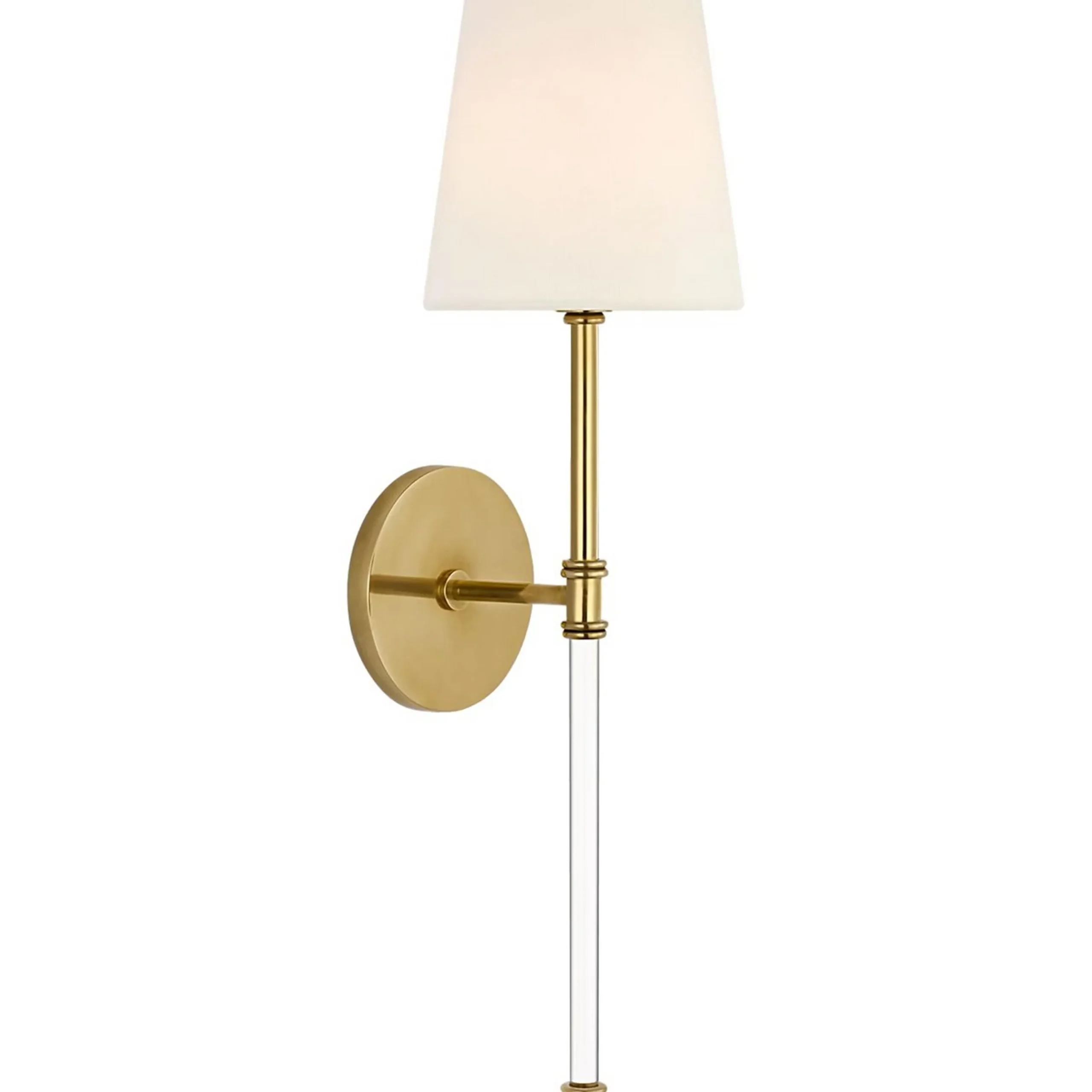 Contemporary Shaded Rod Rechargeable LED Cordless Sconce