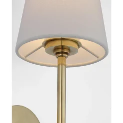 Contemporary Shaded Rod Rechargeable LED Cordless Sconce