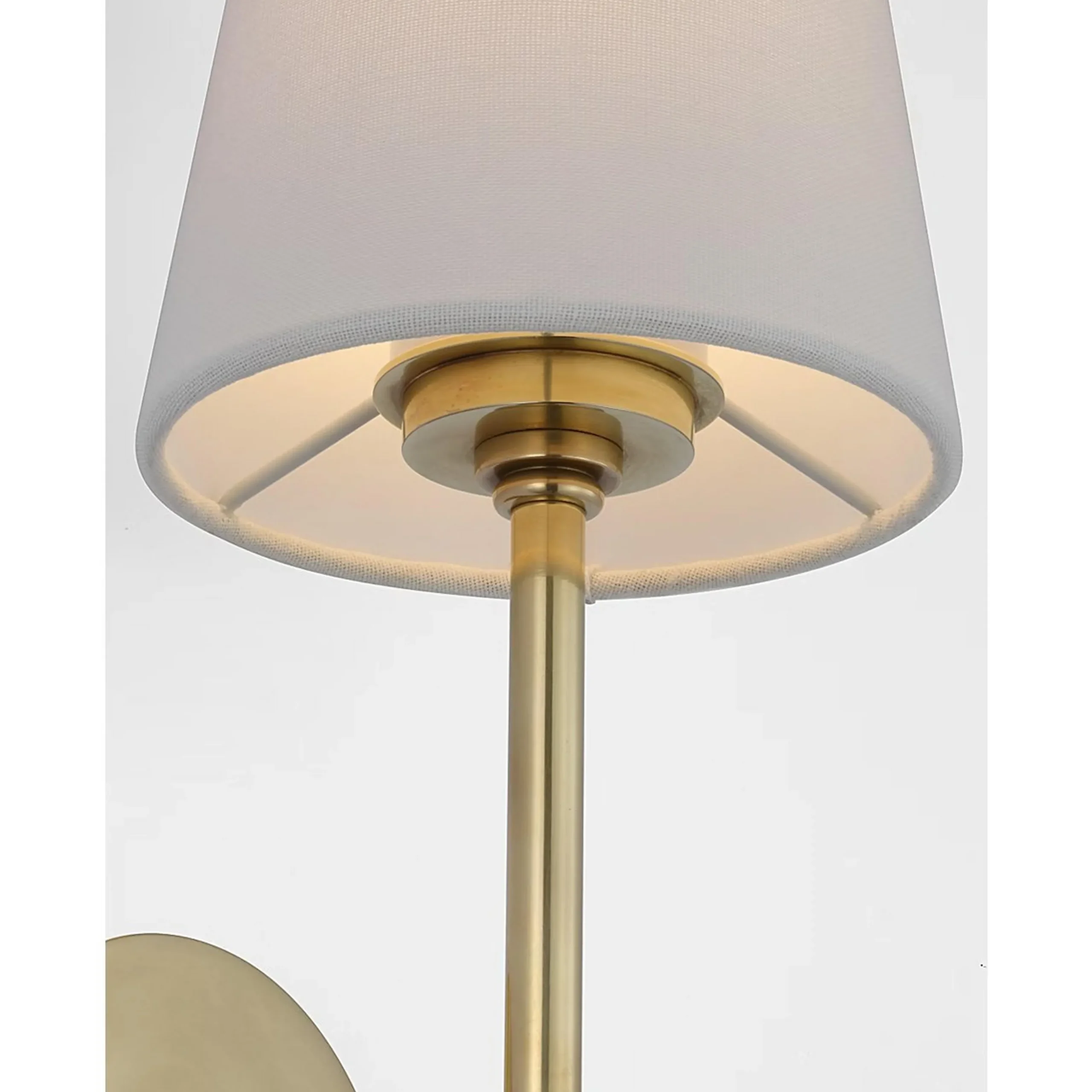 Contemporary Shaded Rod Rechargeable LED Cordless Sconce
