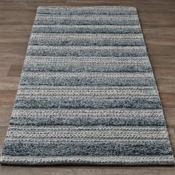 Cool Tweedy Stripe Indoor / Outdoor Runner Rug
