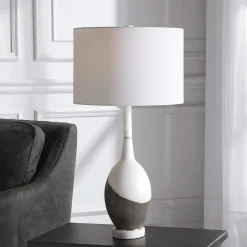 Crisp Contrast Table Lamp