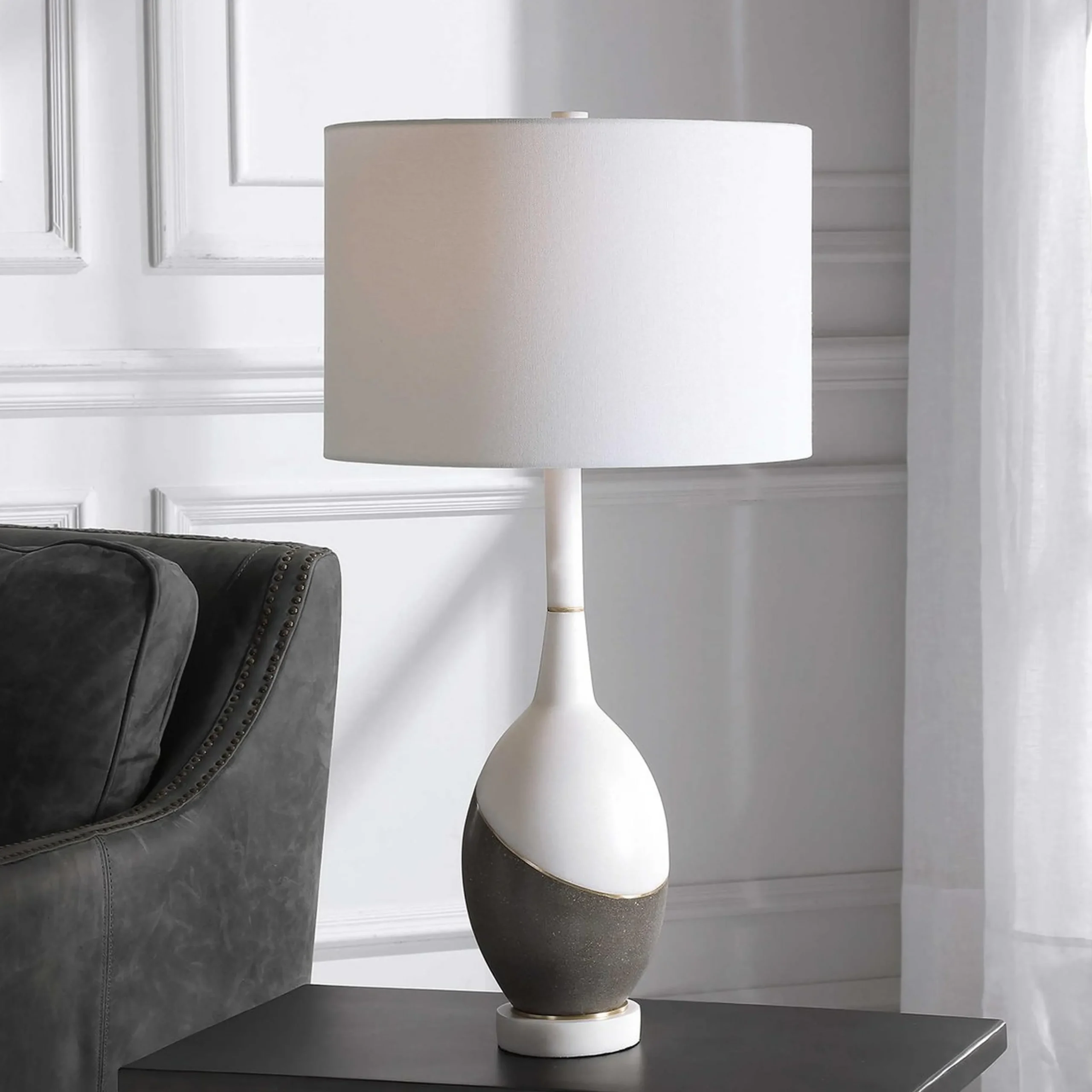Crisp Contrast Table Lamp