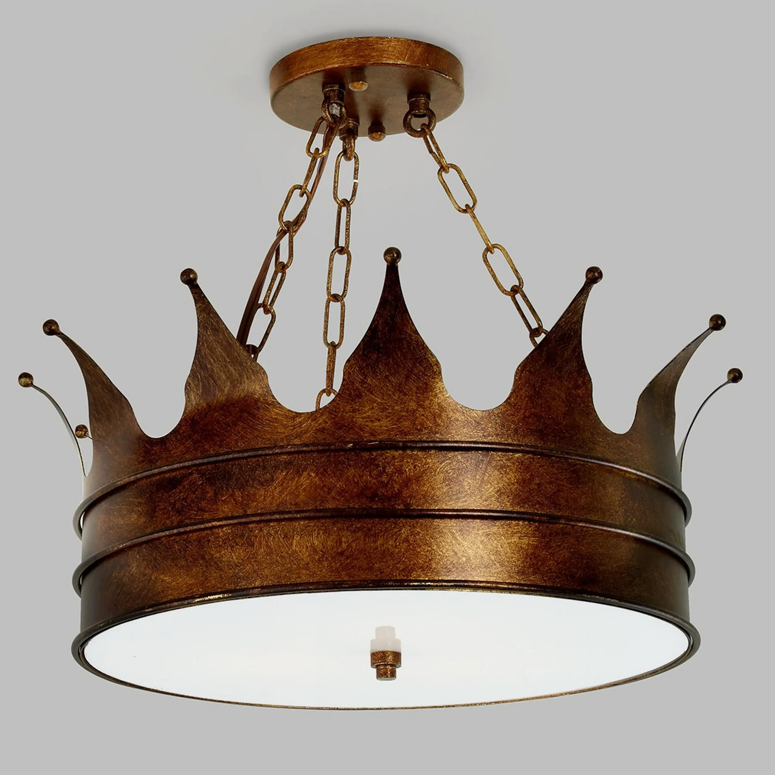 Crown Semi-Flush Ceiling Light