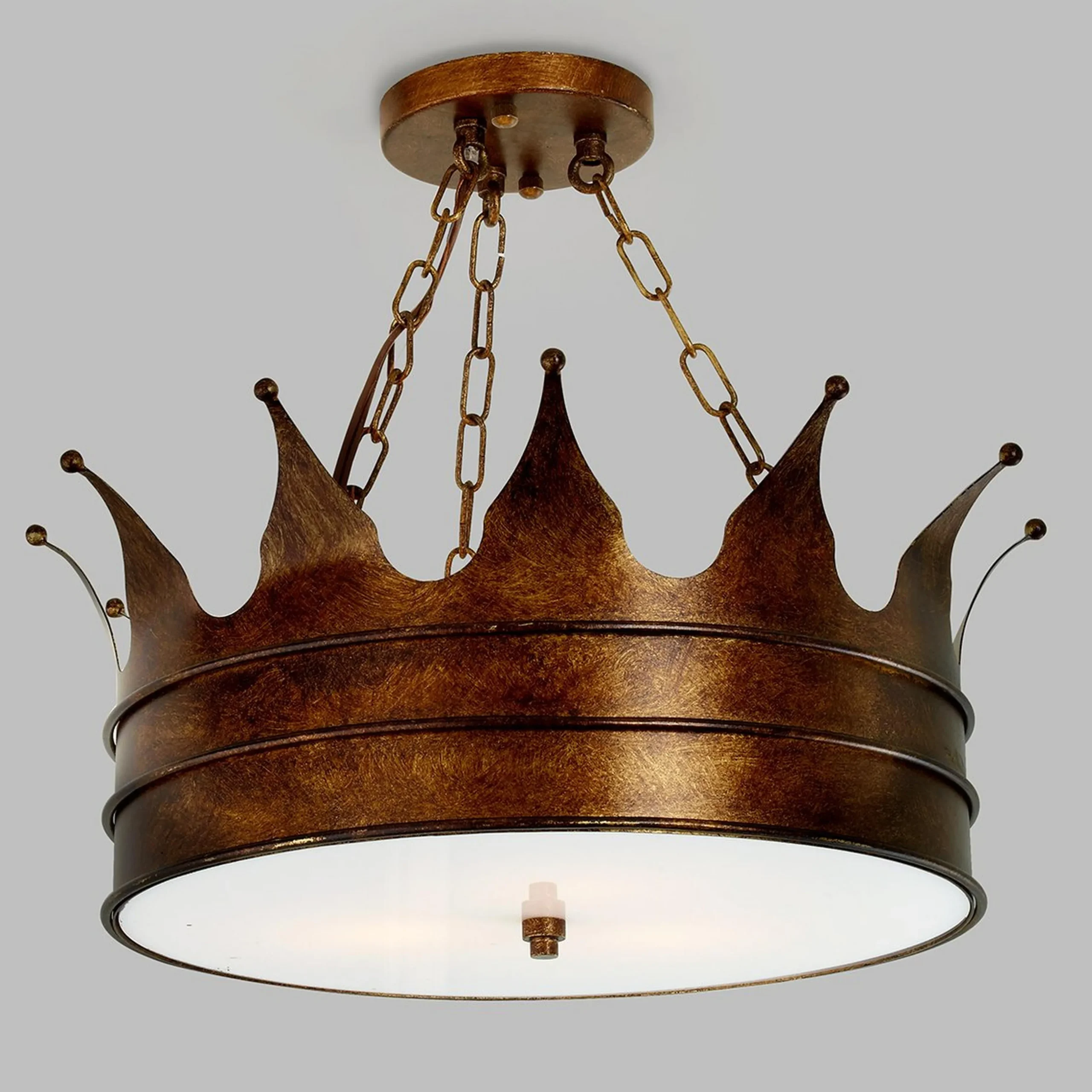 Crown Semi-Flush Ceiling Light
