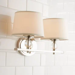 Crystal Accent Vanity Light - 2 Light