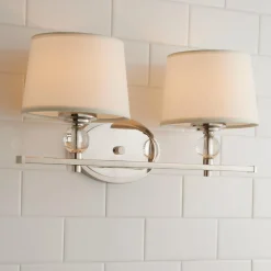 Crystal Accent Vanity Light - 2 Light