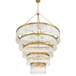 Crystal Alstro Five-Tier Chandelier