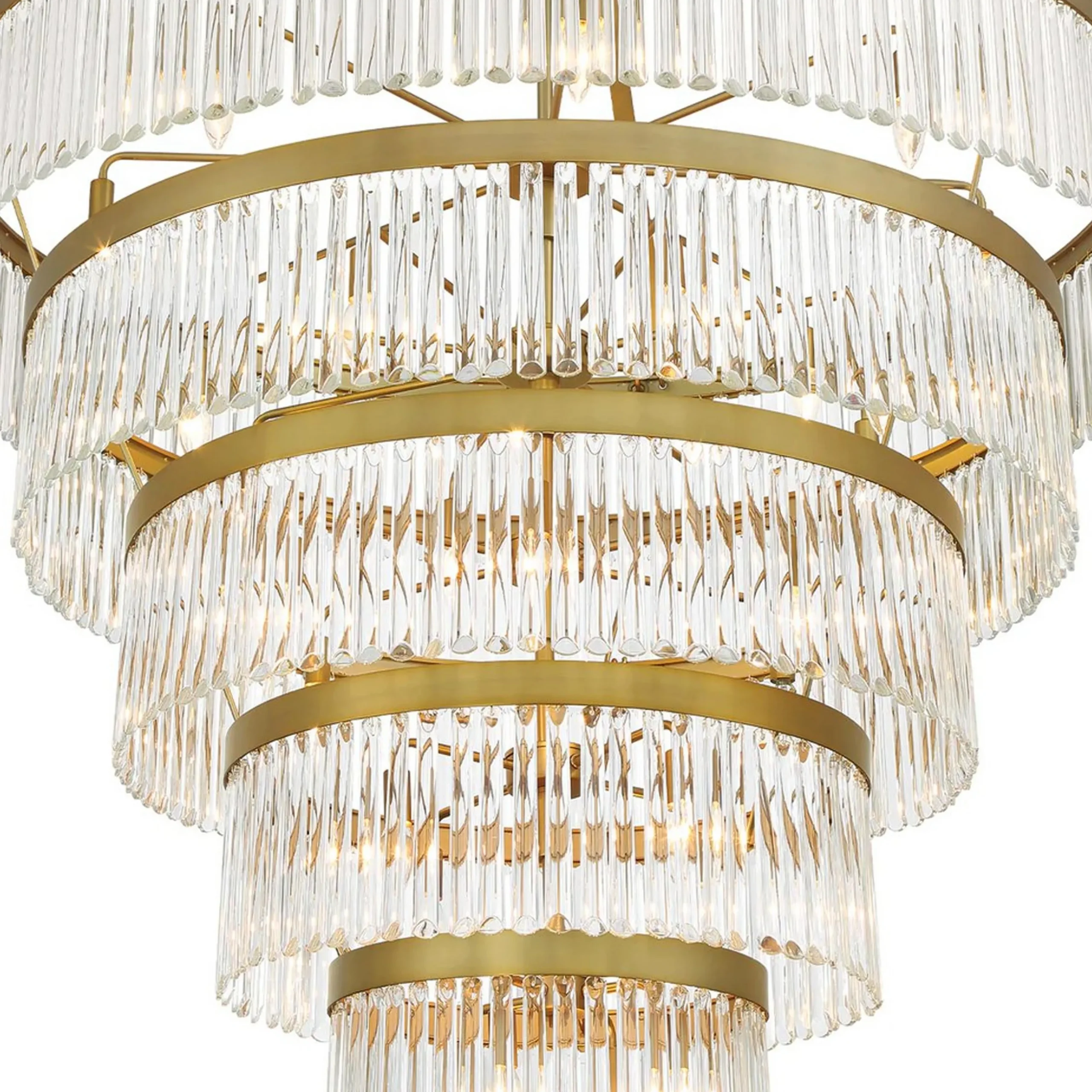 Crystal Alstro Five-Tier Chandelier