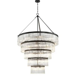 Crystal Alstro Five-Tier Chandelier