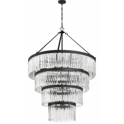 Crystal Alstro Four-Tier Chandelier
