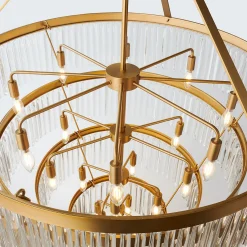 Crystal Alstro Four-Tier Chandelier