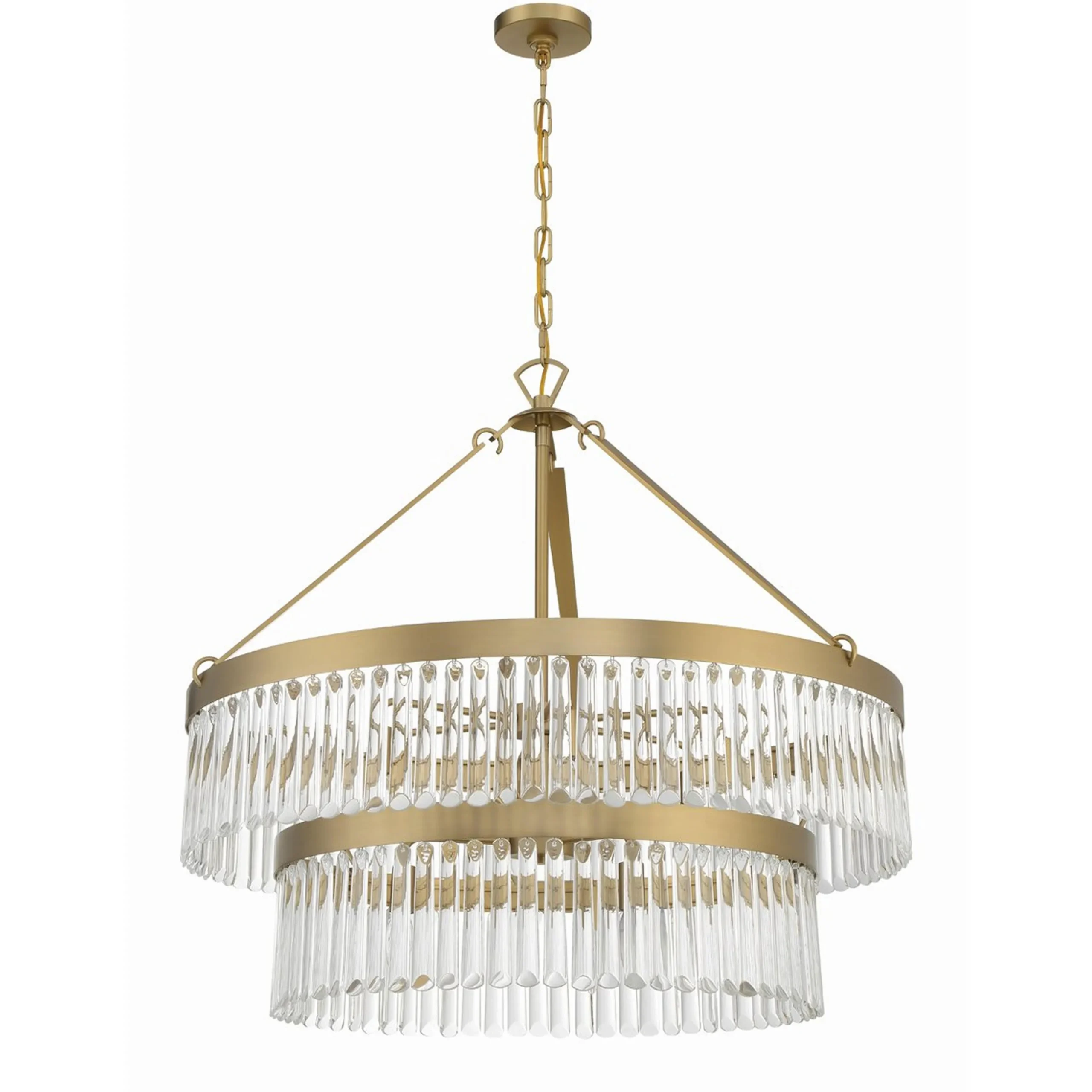 Crystal Alstro Two-Tier Chandelier