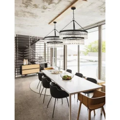 Crystal Alstro Two-Tier Chandelier