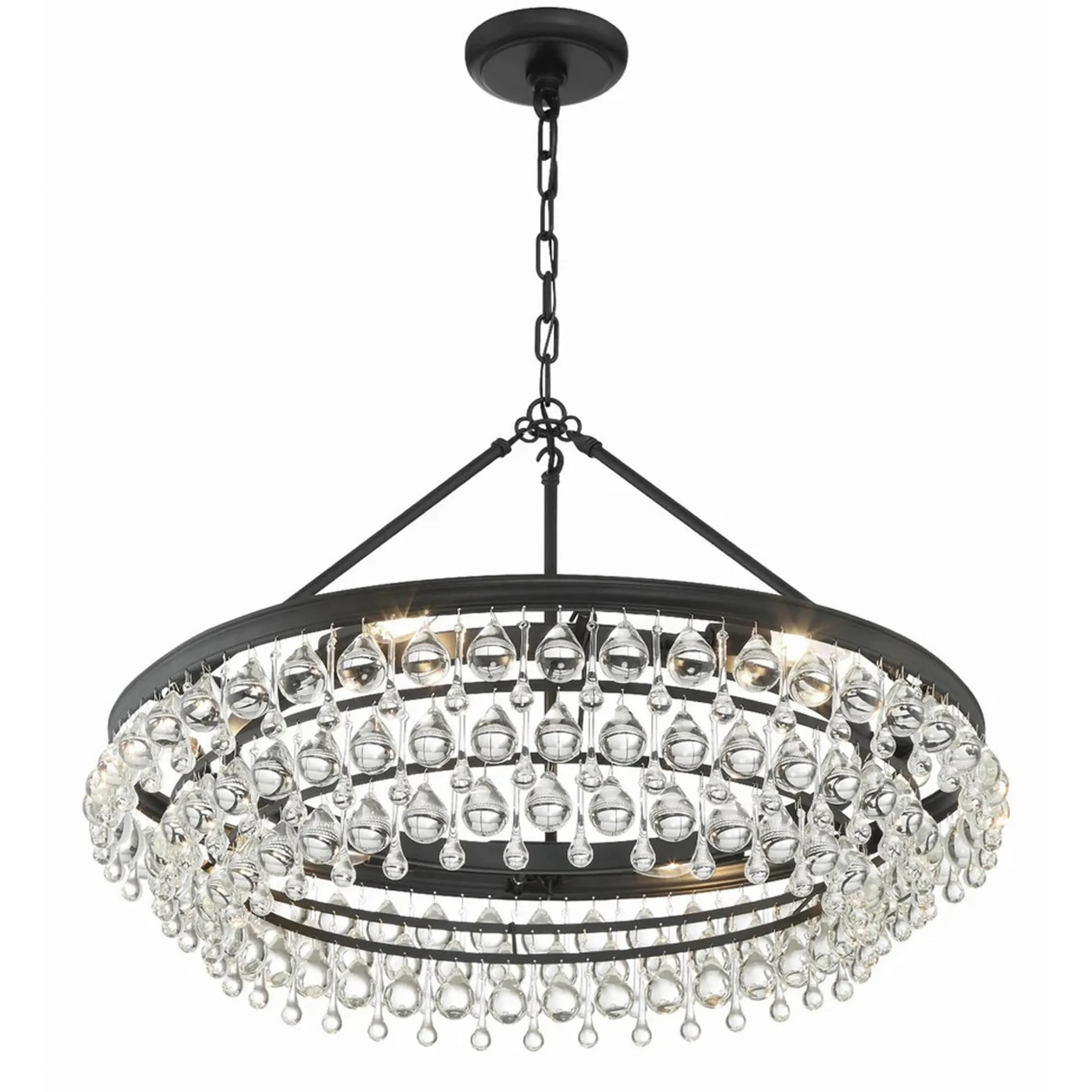 Crystal Ball Wedding Cake Chandelier