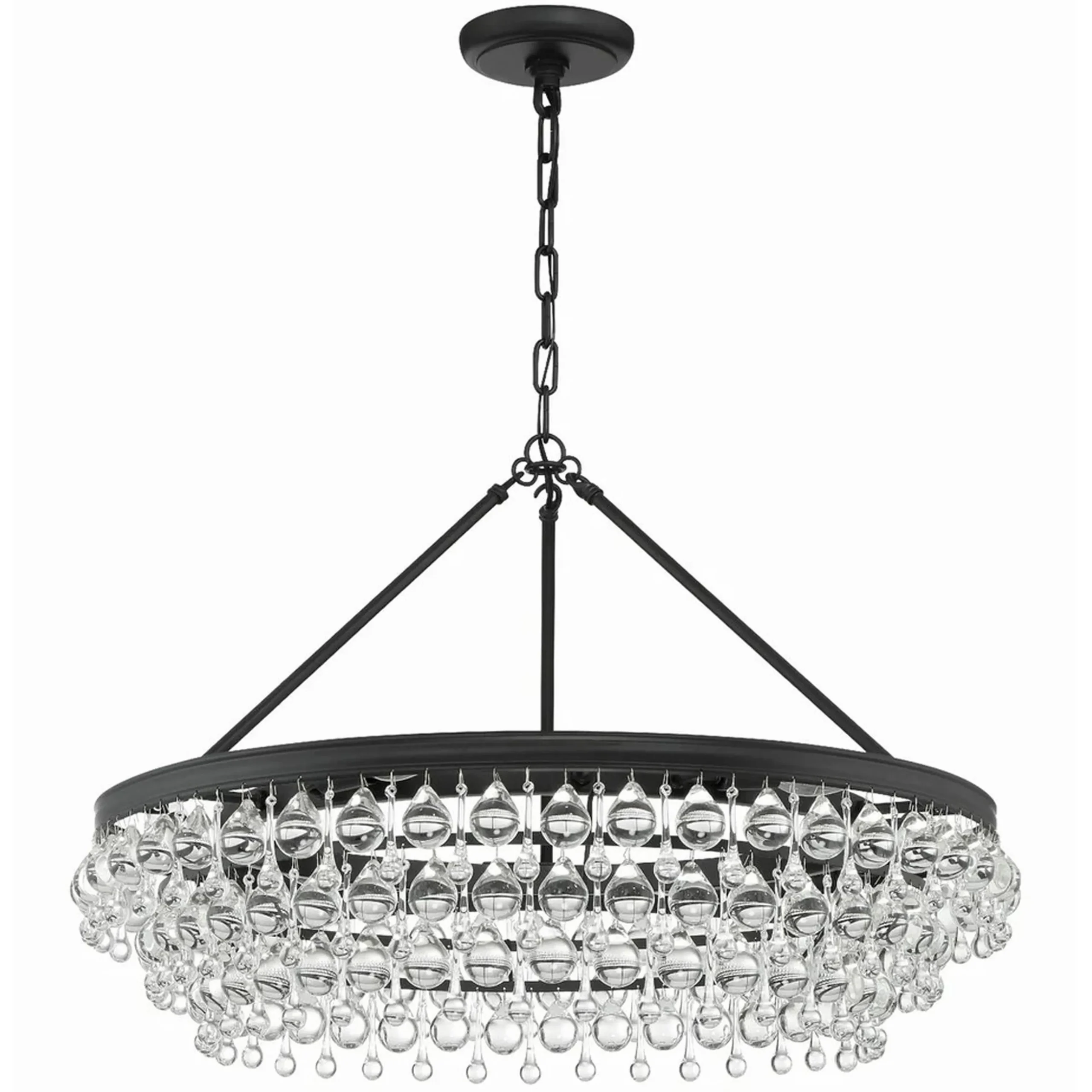 Crystal Ball Wedding Cake Chandelier