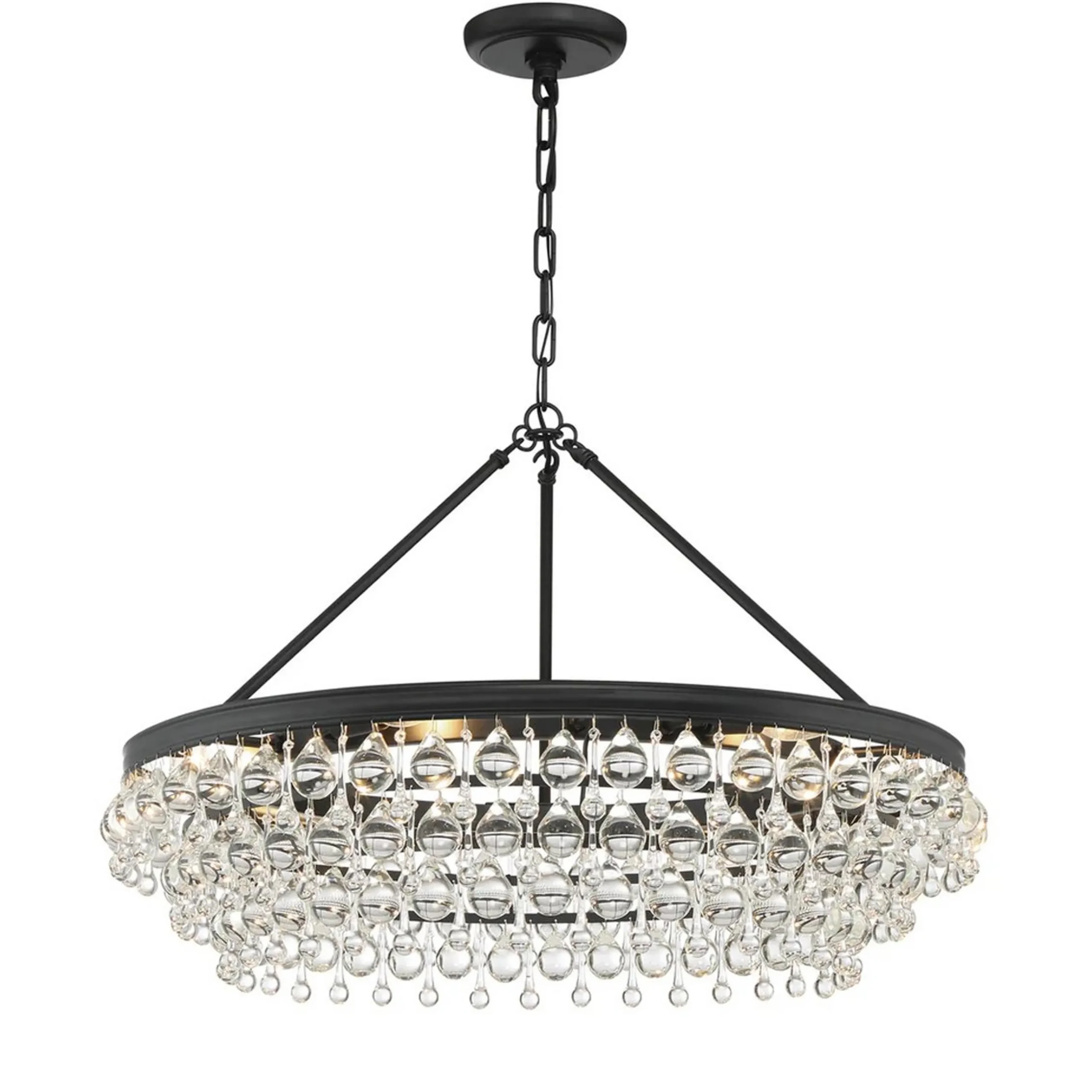 Crystal Ball Wedding Cake Chandelier