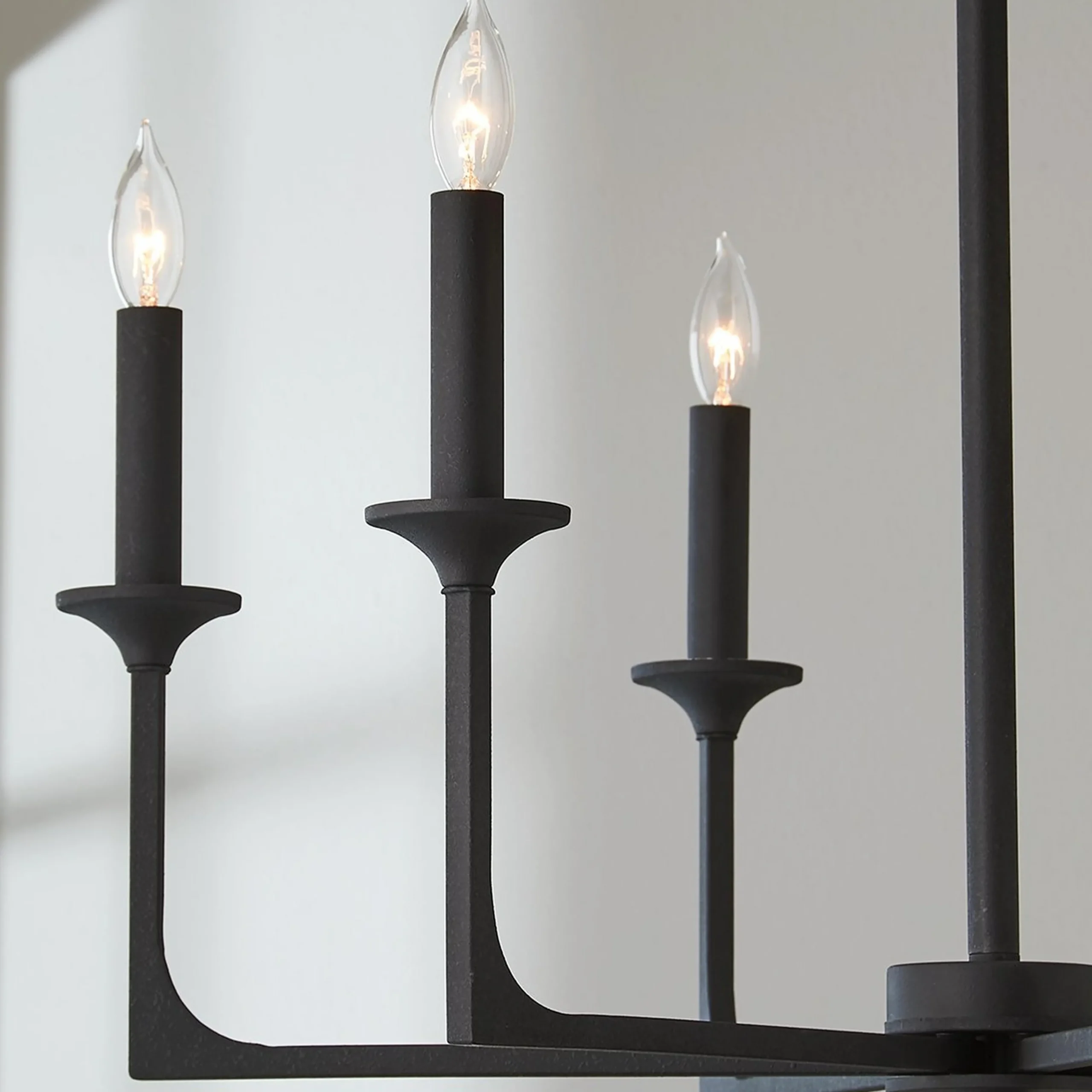 Curved Corner Chandelier - 6 Light