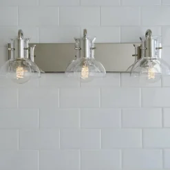 Cut Round Flask Vanity Light - 3 Light