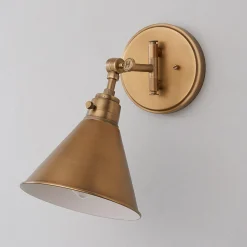 Cyrus Swing Arm Sconce - Metal Shade