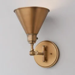 Cyrus Swing Arm Sconce - Metal Shade