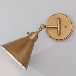 Cyrus Swing Arm Sconce - Metal Shade