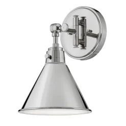 Cyrus Swing Arm Sconce - Metal Shade
