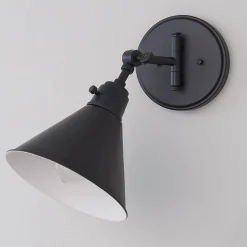 Cyrus Swing Arm Sconce - Metal Shade
